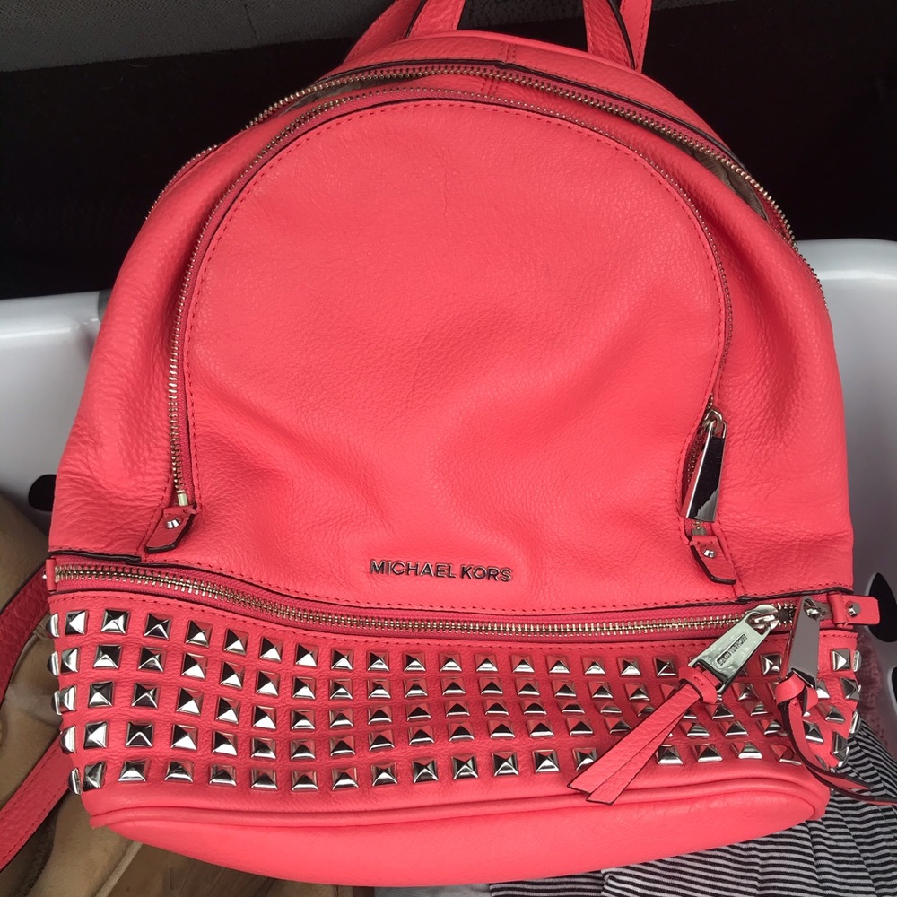 LIKE NEW Michael Kors Studded Backpack